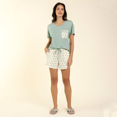 Shortdoll Poa Green  Frente - Frente